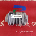 High temperature resistant round bellows cover dust cover with zipper